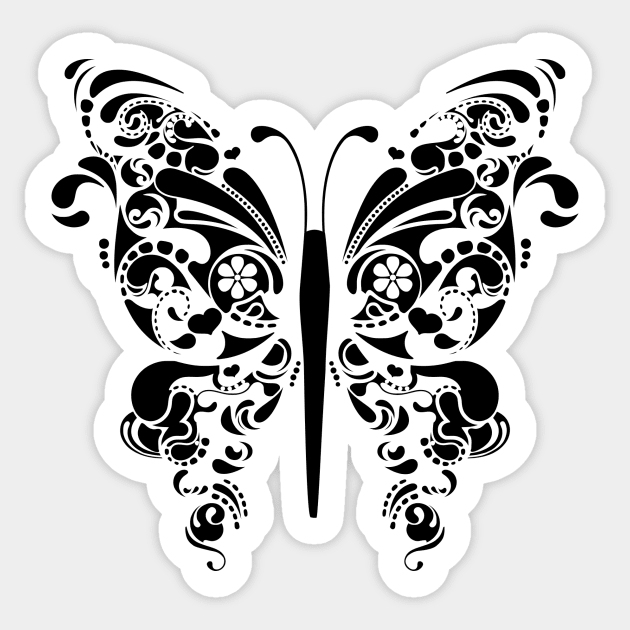 Ornamental Butterfly Sticker by Design Anbay